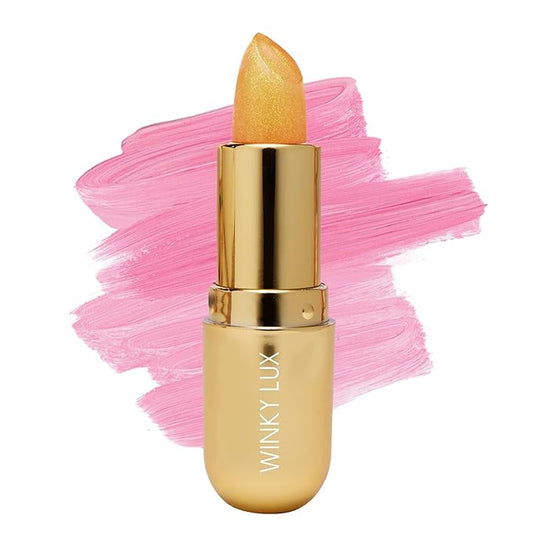 Winky Lux Citrine Balm, pH Lip Balm, Color Changing Lipstick and Tinted, Vegan & Cruelty Free, Hydrate & Plump, Sheer Pink Lipstick, Citrine