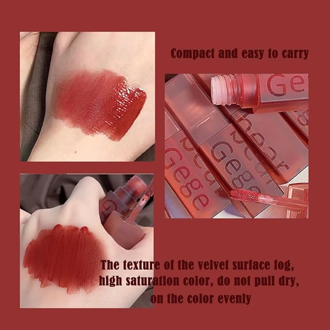 Smooth Luster Lip Glaze, Lightweight Moisturizing,High Impact Lip Color, Full Coverage Lip Makeup, Long Lasting Waterproof Moisturizer Lip Glaze (Caramel Brown Persimmon)