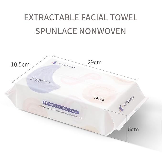 Disposable Face Towel XL Facial Wipes - Organic