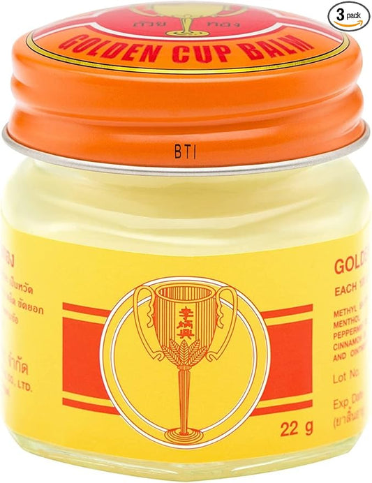Golden Cup Balm Yellow Herbal Thai 22g