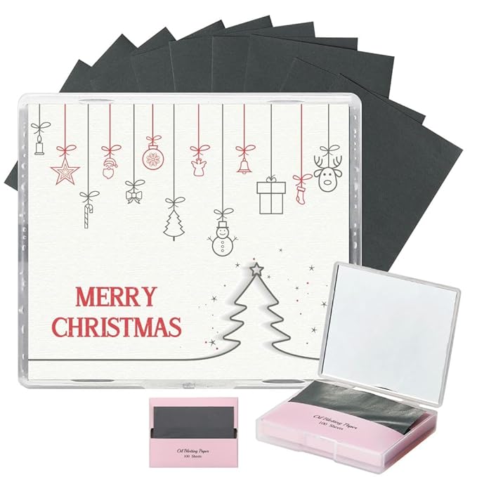 [200 Counts + Mirror Case] Christmas Edition Natural
