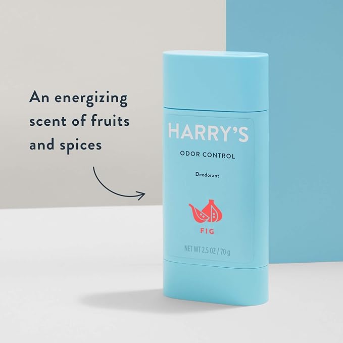 Harry's Aluminum Free Deodorant for Men - Odor Control, Fig Scent, 2.5 Oz, 3-Pack, Men Deodorant Aluminum Free