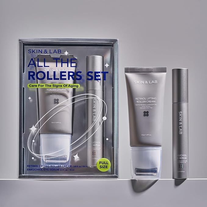 [skin&lab] anti-aging rollers duo set,