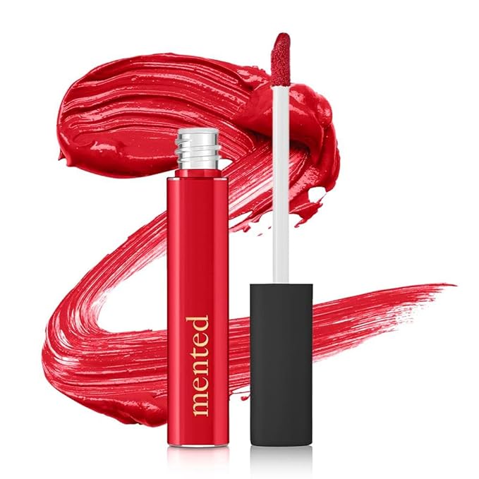 Mented Cosmetics | Red Hot and Bothered Sheer Lip Gloss | Red Tinted Lip Gloss | Vegan, Paraben-Free, Cruelty-Free Gloss Topper | Long Lasting and Moisturizing Lipgloss
