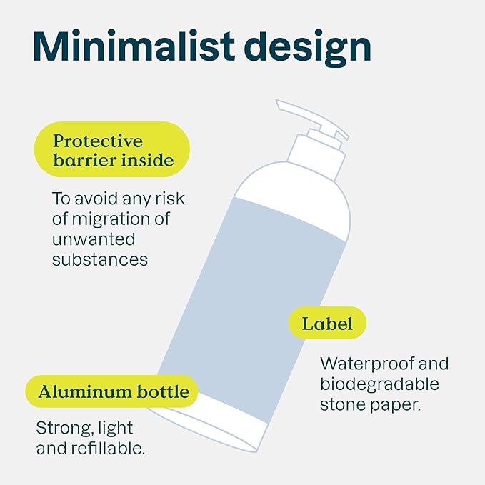 ATTITUDE Gentle Volumizing Conditioner for Sensitive Skin with Oats, Dermatologically Tested, Vegan, Unscented, Aluminum Bottle, 16 Fl Oz