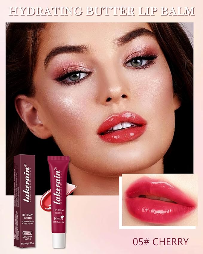 Lip Butter Balm Chrrey, Hydrating Tinted Gift