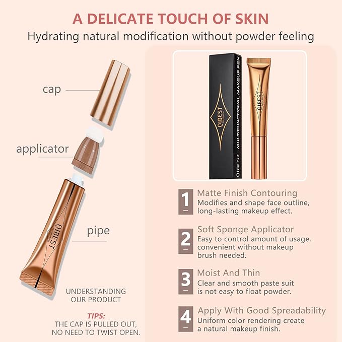 Liquid Contour Beauty Wand Set,Blush Liquid Contour Stick