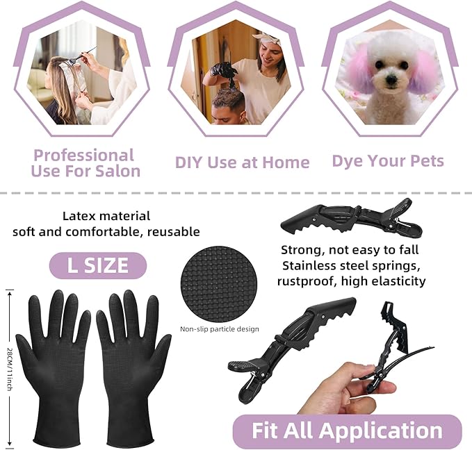 ROOHUA 28Pcs Hair Dye Coloring