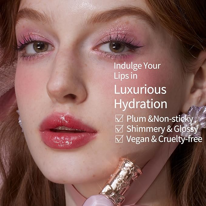 Flower Knows Midsummer Fairytales Lip Gloss G07 Lullaby + Violet Strawberry Rococo Glitter Lip Gloss G02 Rasberry Booze