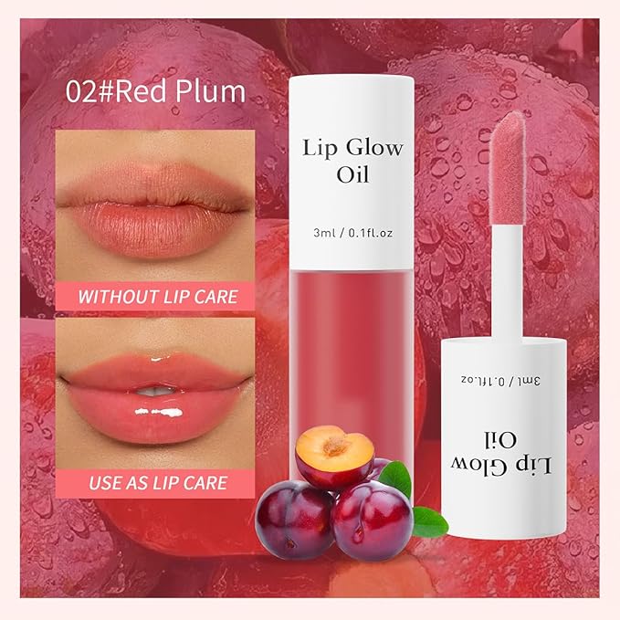Korean Lip Oil - Fruity Flavor Lip Glow Glow