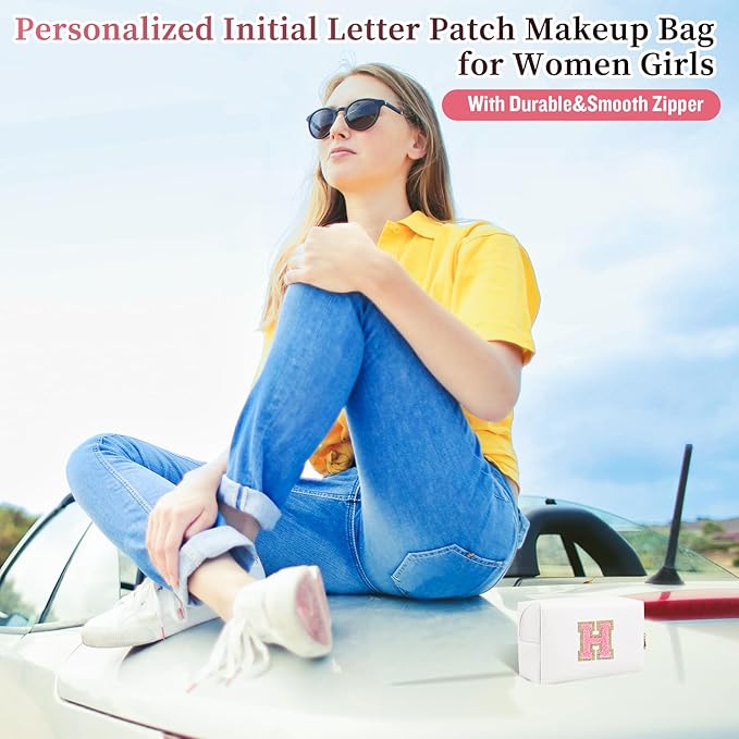 Personalized initial letter patch makeup