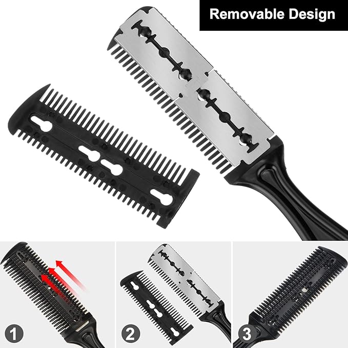 3 Pieces Razor Comb with