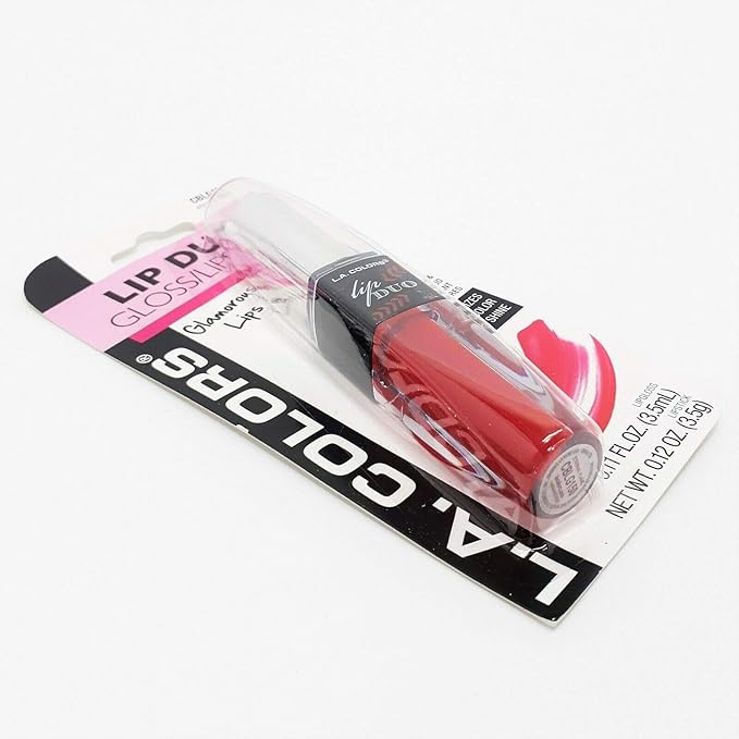 L.A. LA Colors Lip Duo Lipstick Lip Gloss Lipgloss 2 in 1 (ETERNAL FLAME)