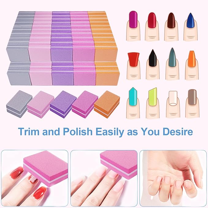 Nail Buffers (100 Pack), Mini