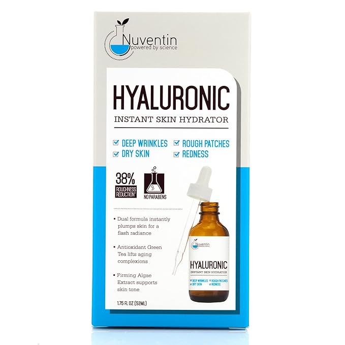 Hyaluronic Acid Serum Anti Aging Skin Care Facial Booster For Face - Hydro-Boost Moisturizer Booster W/Vitamin C & Vitamin E For Wrinkles, Fine Lines, Dark Spots, & Dry Skin, 1.75 Fl Oz