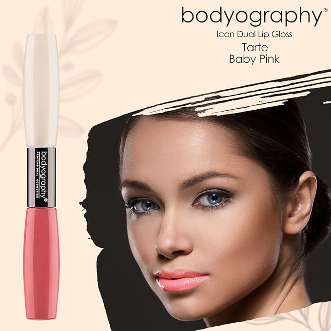 Bodyography Icon Dual Lip Gloss, Tarte, 0.3 Ounce
