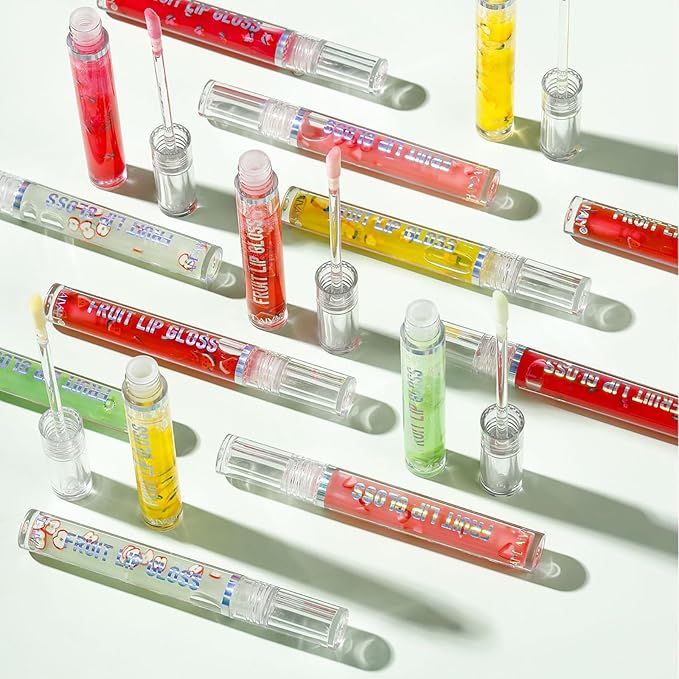 Lip Oil Tinted, 8pcs Moisturizing Lip Glow Oil Moisturizing