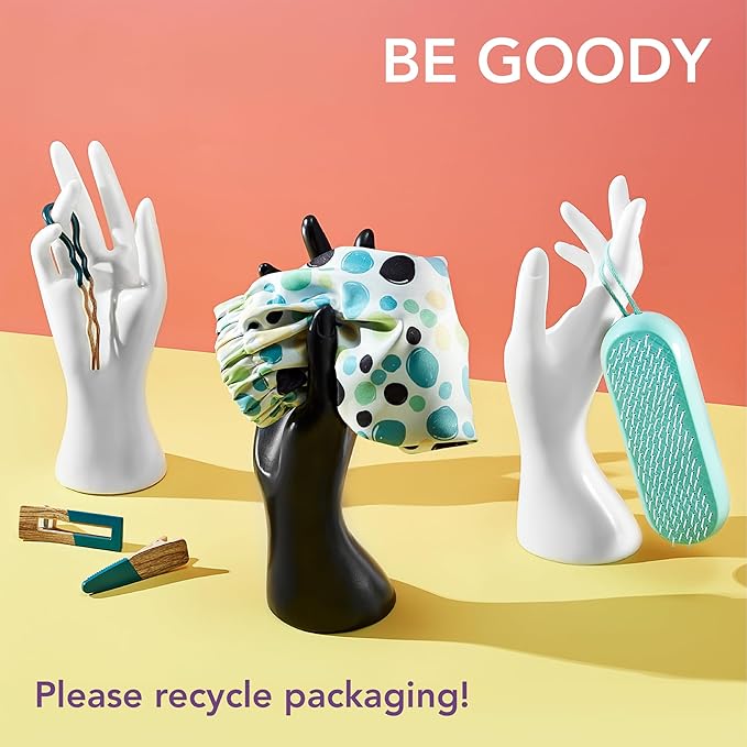 GOODY Planet Heritage Medium Claw Clips - 4-Pack, Assorted Neutral Colors- For Easily Pulling Up Your Hair - Pain-Free Hair Accessories For Women, Men, Boys & Girls