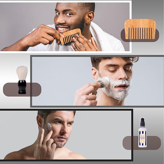 Valentines Day Gifts for Men, Bath and Body Gift Sets for Men with 10 Pcs Cedar & Bergamot Spa Gifts for Men, Bath Sets Includes Shower Gel, Bubble Bath, Body Mist. Perfect Father's Day Gifts for Men