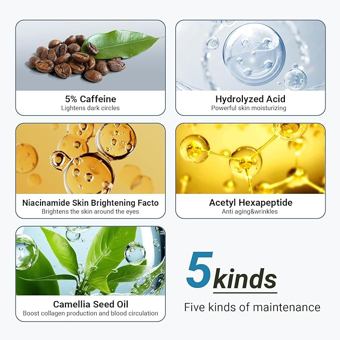 5% caffeine peptide eye serum,