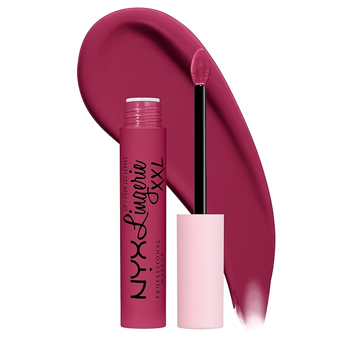 NYX PROFESSIONAL MAKEUP Lip Lingerie XXL Matte Liquid Lipstick - Stayin' Juicy (Deep Magenta)