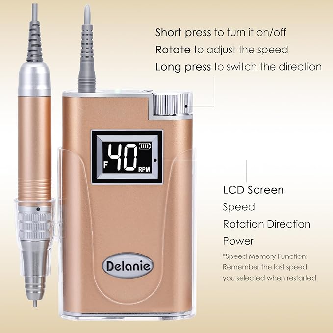 Delanie professional electric nail drill