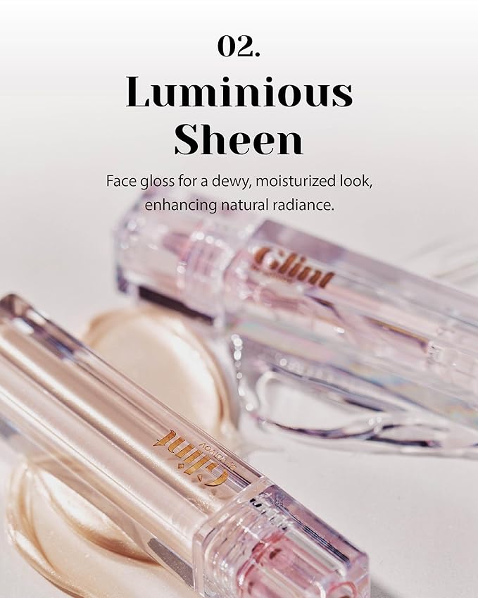 Glint Liquid Gel Highlighter (Glosser, 0.) - Multi-Use Nose, Lips. 1oz