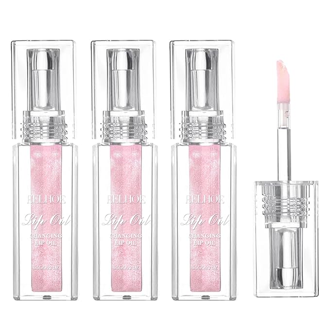 YUANLI Color Changing Lip Oil, Magic Hydrating Glimmer Changing