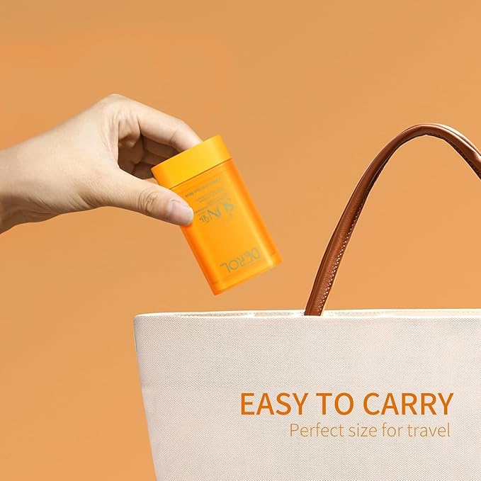 Sunscreen Stick for Face Spf50+ Sunblock Pa++++ Outdoor Water-Resistant Face & Body Solid Sunstick No Eye Irritation Travel Size 0.56 Oz (50 Uses)