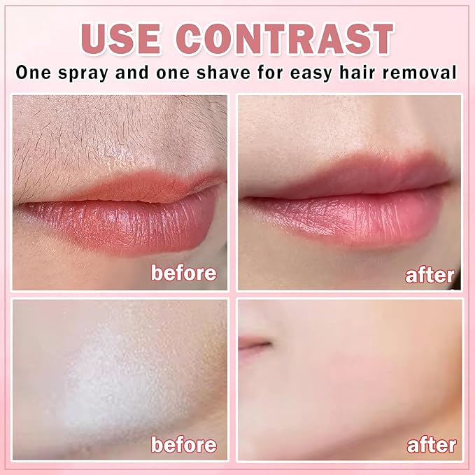 Hair Identifier Spray for Face Shaving Powder for Women Skin Body Hair IdentifyingSpray for Dermaplaning Glow Reveal Face Moisturizing Skin Care Dermaplaner Spray