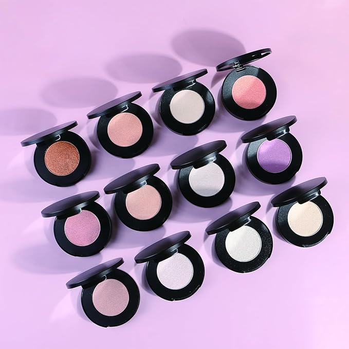 Face Highlighter Powder Palette, Glossy Glitter Illuminator Powder, Highlighter 9