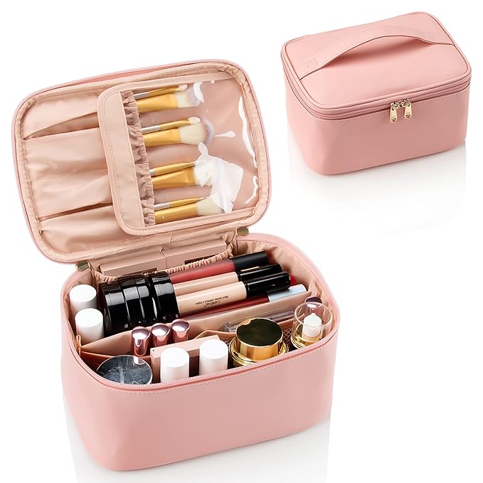 Ocheal pink makeup bag,travel makeup