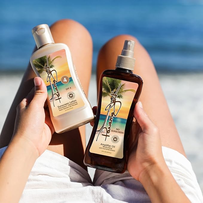 Panama Jack Sunscreen Tanning Lotion - SPF 4, PABA, Paraben, Gluten & Cruelty Free, Antioxidant Moisturizing Formula, 6 FL OZ (Pack of 1)