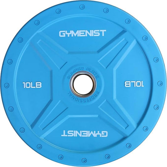 GYMENIST Bumper Plates is Made for 2 Inch 10 LB 55 LB