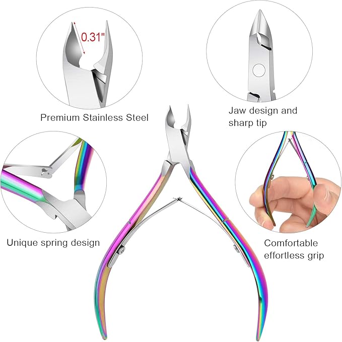 4 Packs Cuticle Nipper, Premium