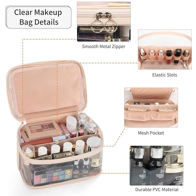Ocheal makeup bag, clear makeup
