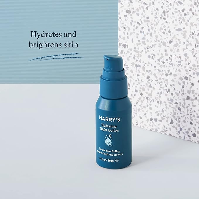 Harry's Hydrating Night Lotion, Night Moisturizer for Face, Lightweight 1.7 Fl Oz, 2 Pack