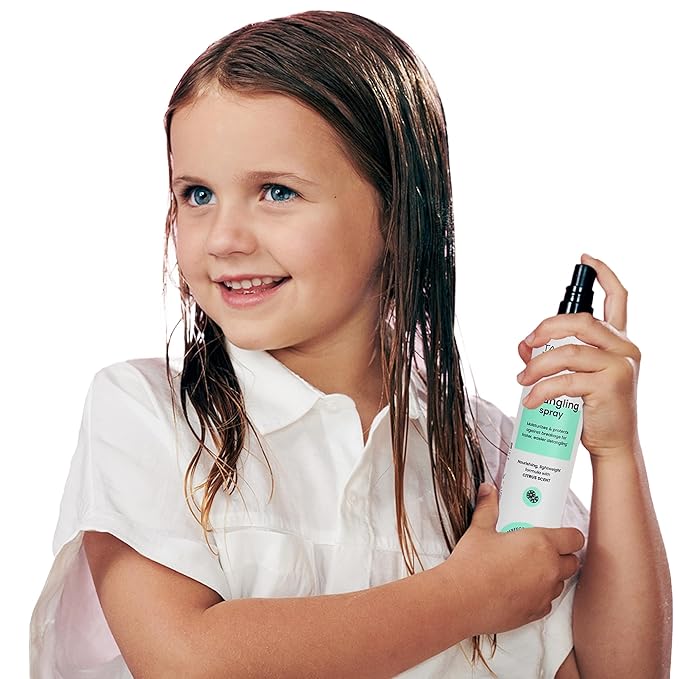 TANGLE TEEZER Hair Detangler Spray for Kids, Vegan and Sulfate-Free with a Fresh & Fruity Scent, for all Hair Types, 5 Fl Oz