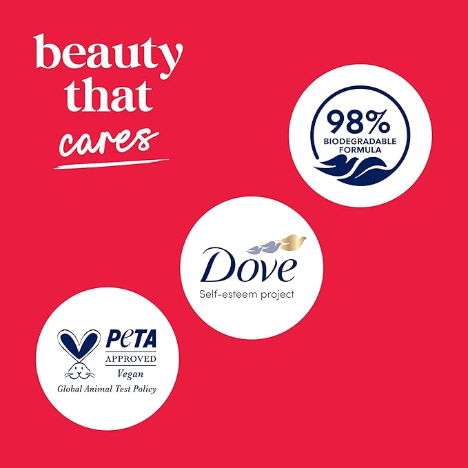 Dove Body Wash with Pump 3 Count Revitalizante Cherry & Chia Milk, for Renewed, Healthy Looking Skin,Moisturizing Gentle Skin Cleanser with 24hr Renewing MicroMoisture, 30.6 oz