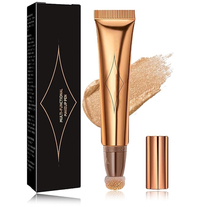 Liquid Contour Beauty Wand,Stick with Cushion Applicator,Cream Contour,Long gloss stick