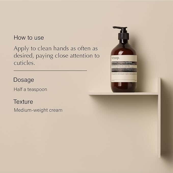 Aesop Resurrection Duet | Hand Wash & Hand Balm | Gentle Cleanse, Soften Hard-Working Hands | 16.9 oz / 500mL