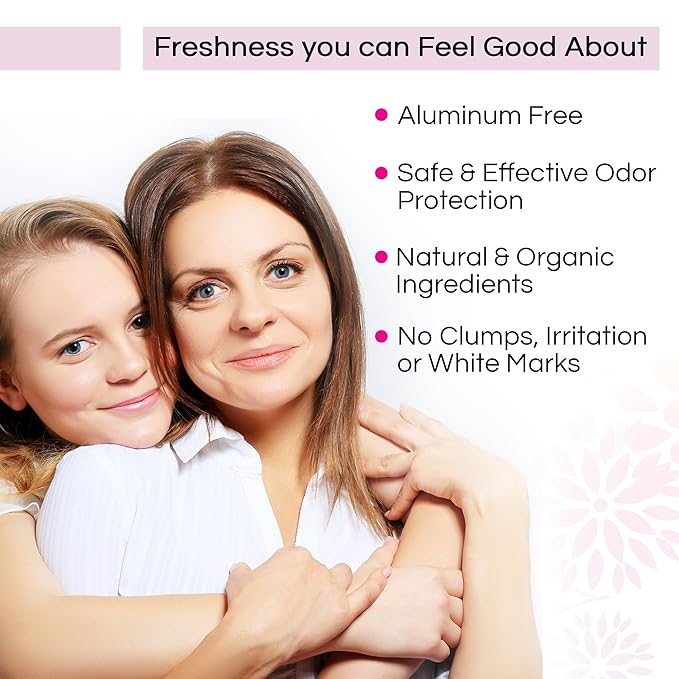 Good for You Girls Aluminum-Free, Natural Deodorant for Kids, Preteens, Teens, Safe & Effective Odor Protection, Clear Roll-On, Vegan, Natural Fragrance | Soft Powder, 3 oz (Pack of 1)