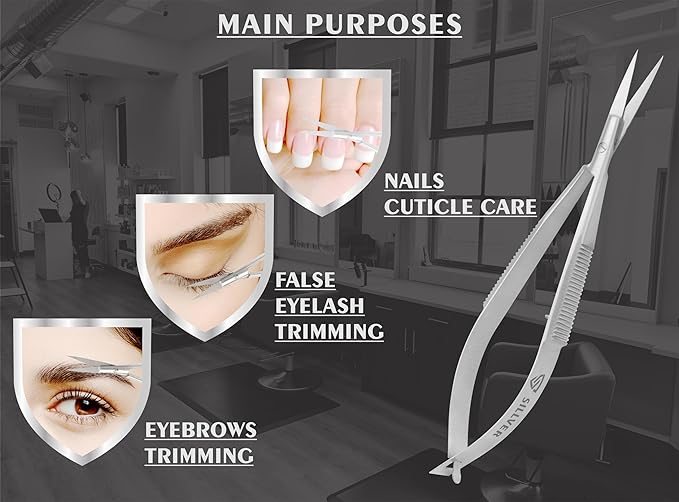 Cuticle nail scissors extra fine