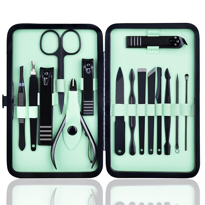 Professional Manicure Set 15 pcs,Stainless