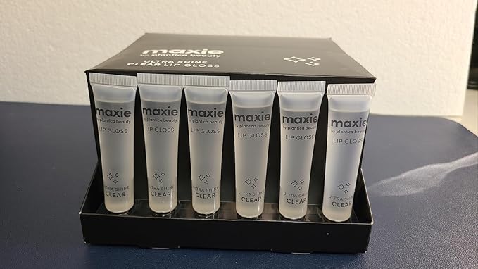 Maxie by Plantico Beauty Clear Lip Polish bulk (12 Pieces) CLEAR/ALOE (Original Clear, 12 PCS)