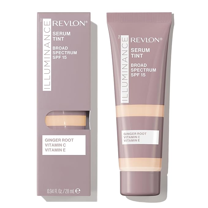 Revlon Illuminance Tinted Serum, Triple Hyaluronic Acid, Evens Out Skin Tone Over Time and Hydrates All Day, SPF 15, 117 Light Beige, 0.94 fl oz.