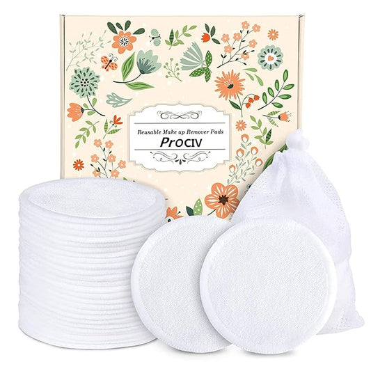 Prociv reusable makeup remover pads,
