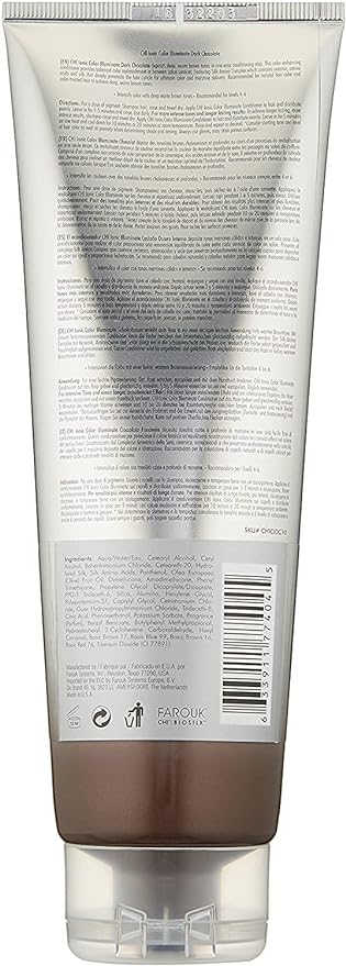 CHI Color Illuminate Conditioner, Helps Maintain Fresh Color In Natural & Color-Treated Hair, Sulfate, Paraben, & Cruelty-Free, Dark Chocolate, 8.5 Oz
