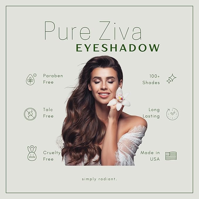 Cleopatra Shimmer White, Purple Burgundy, Gold Bronze, Black and Copper Penny Vegan Eyeshadow Palette; Talc, Paraben & Cruelty Free