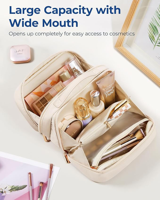 Bagsmart travel makeup bag large